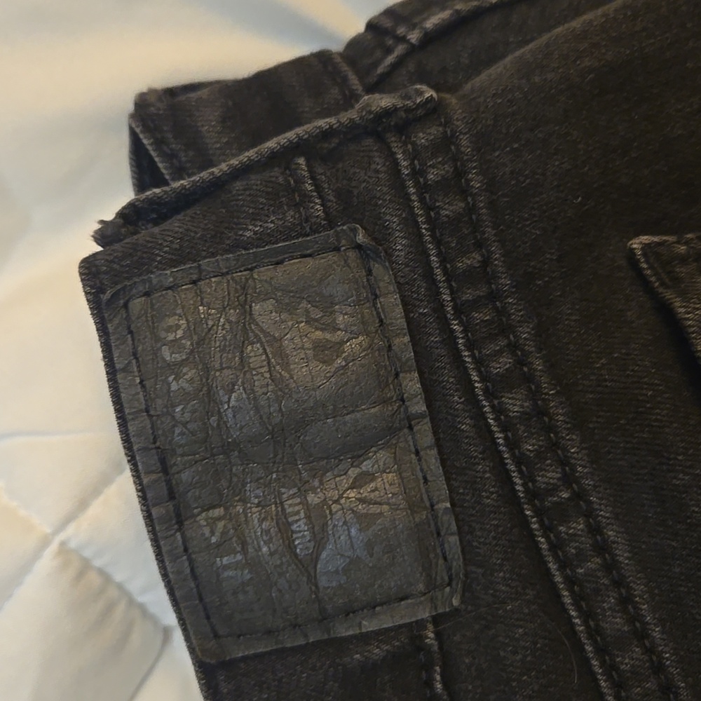 Vintage Levi's 505 Washed Black Syraight Leg Jeans Y2K Grunge Denim Minimalist - Picture 12 of 13